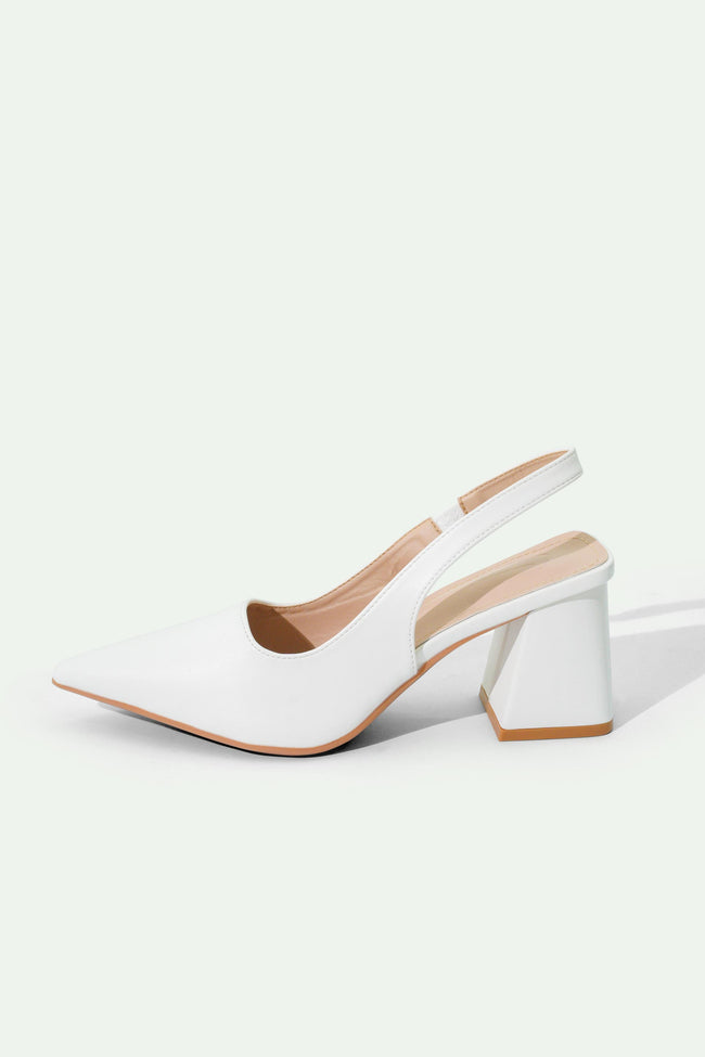Venom White Heels