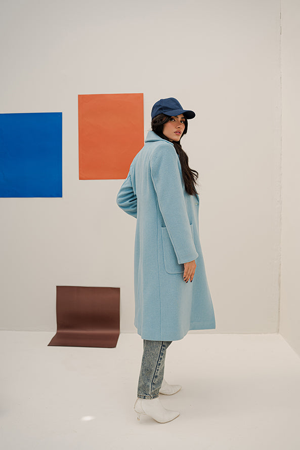 Delirium - Pastel Blue Long Coat