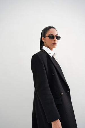 Small sales black coat