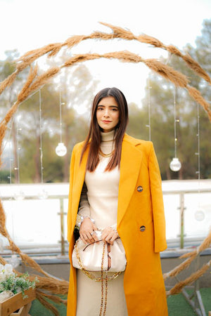 The Lush Mustard Long Coat